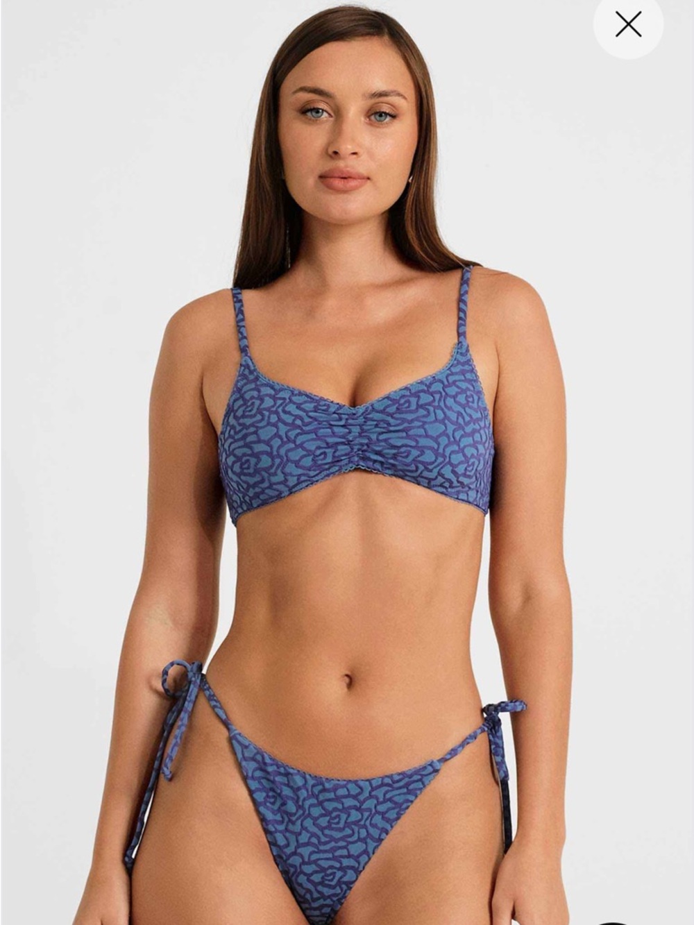 Blackbough Navy Jacquard Bikini
